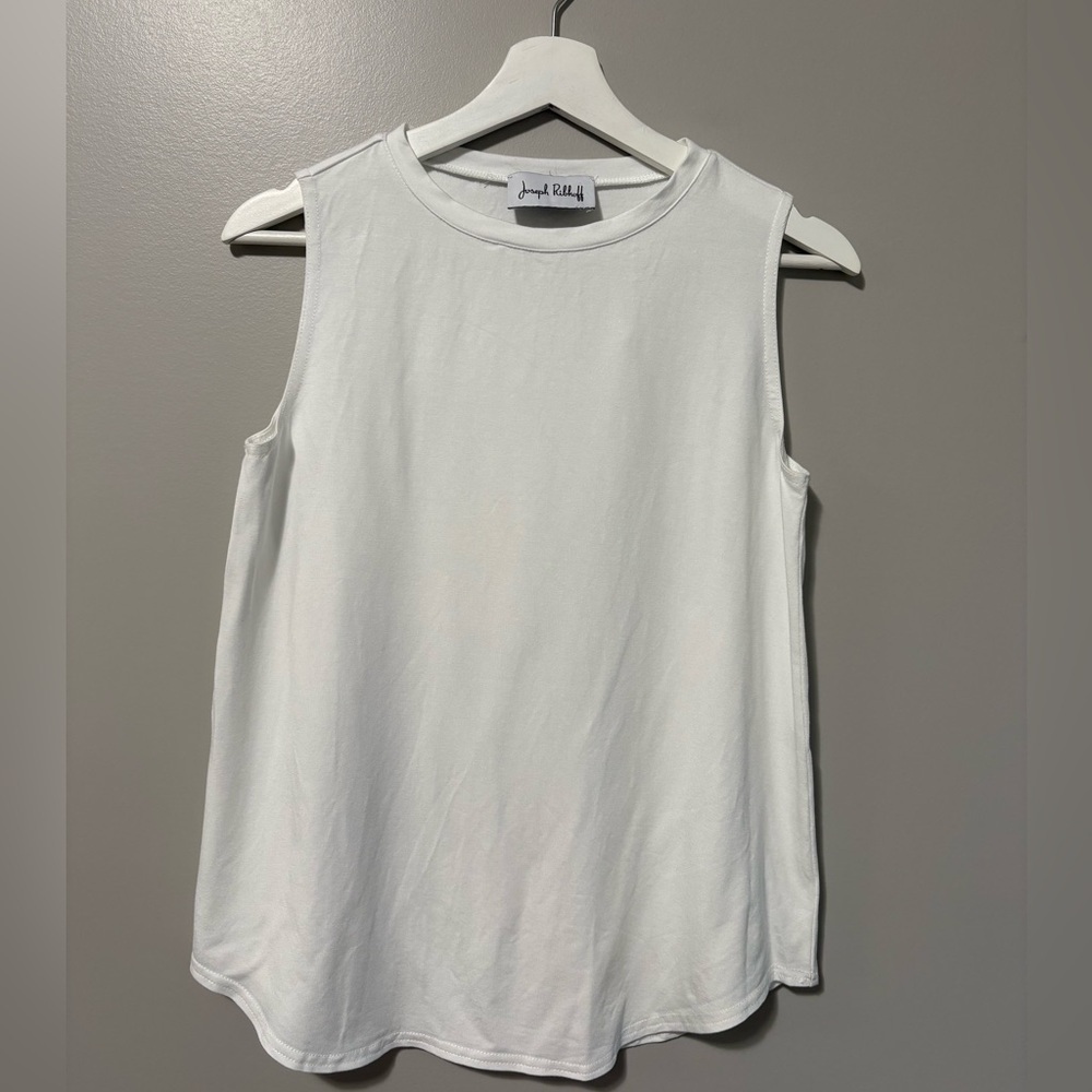 Joseph Ribkoff Sleeveless Crewneck Vanilla Top Style 231186 - Picture 3 of 8